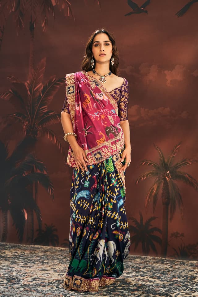 Mustard Tissue Saree